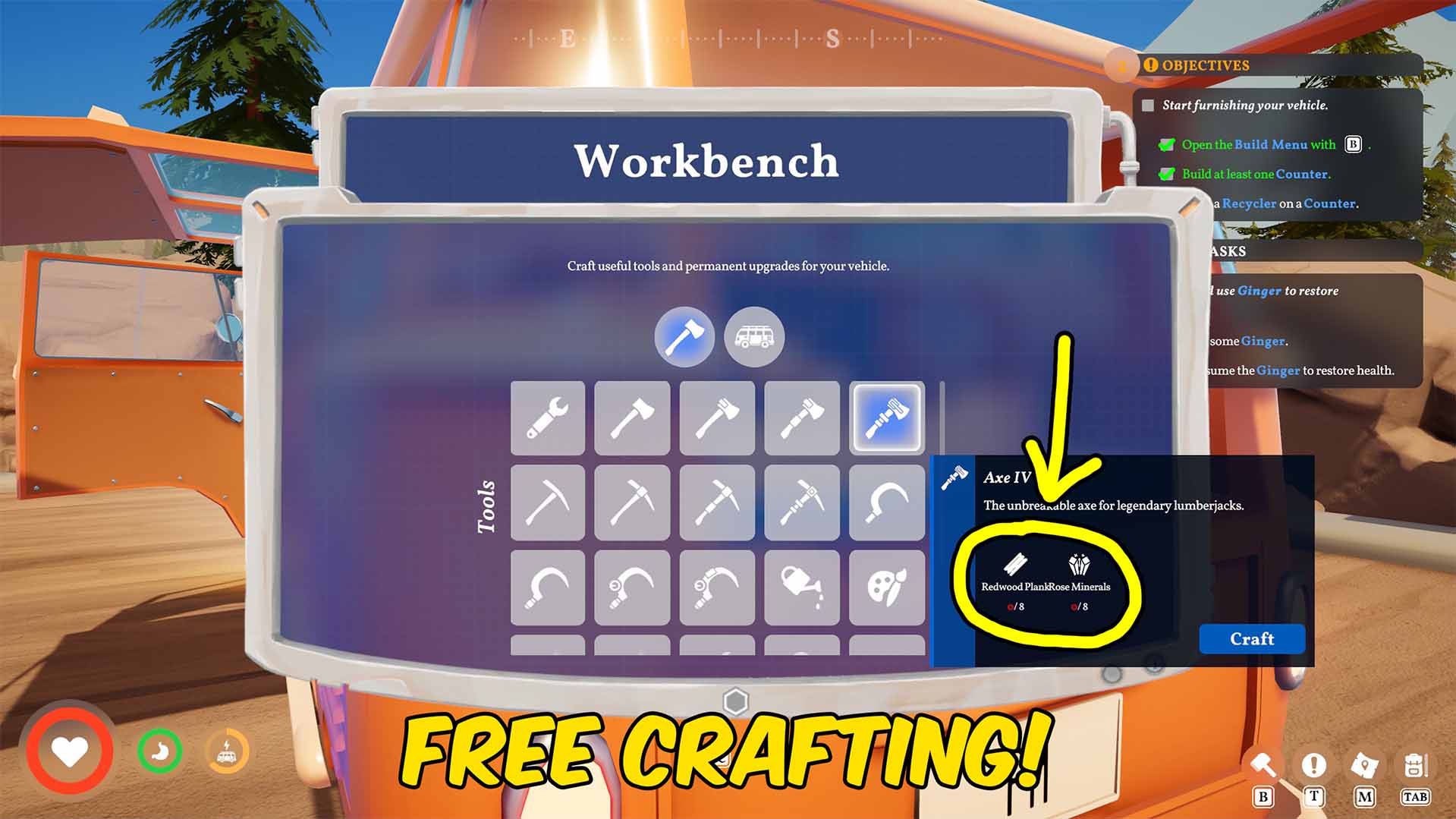 Outbound — Free Crafting